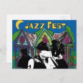 Jazz Fest Brass Band Briefkaart (Voorkant / Achterkant)