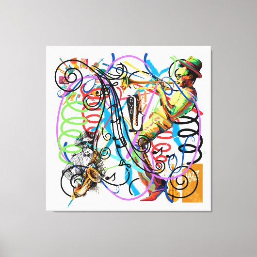 Jazz Fest Canvas Afdruk (Voorkant)