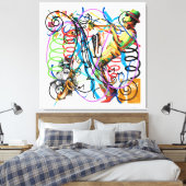 Jazz Fest Canvas Afdruk (Insitu (Slaapkamer))