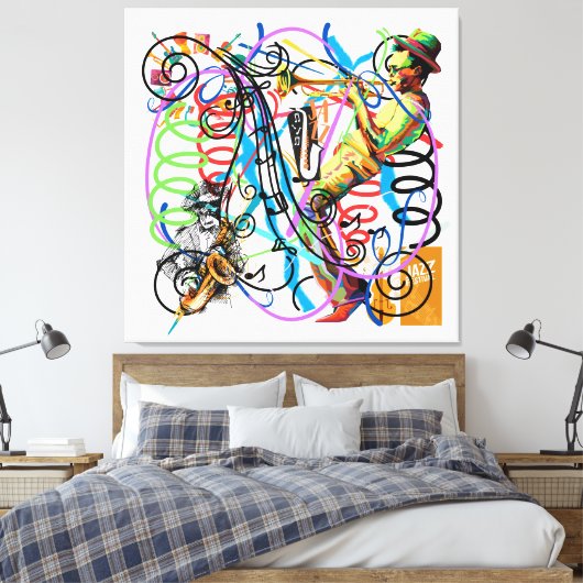 Jazz Fest Canvas Afdruk (Insitu (Slaapkamer))