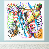 Jazz Fest Canvas Afdruk (Insitu (Houten vloer))
