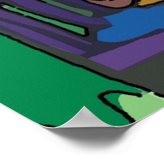 Jazz Fest Cottages Orleans Poster (Hoek)