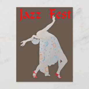 Jazz Fest Dancer 3 Briefkaart