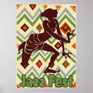 Jazz Fest Dancer ook Poster
