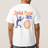 Jazz Fest gepersonaliseerde spiral T-shirt (Achterkant)