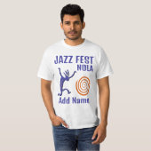 Jazz Fest gepersonaliseerde spiral T-shirt (Voorkant volledig)