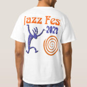 Jazz Fest gepersonaliseerde spiral T-shirt (Achterkant)