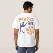 Jazz Fest gepersonaliseerde spiral T-shirt (Achterkant volledig)