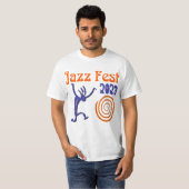 Jazz Fest gepersonaliseerde spiral T-shirt (Voorkant volledig)