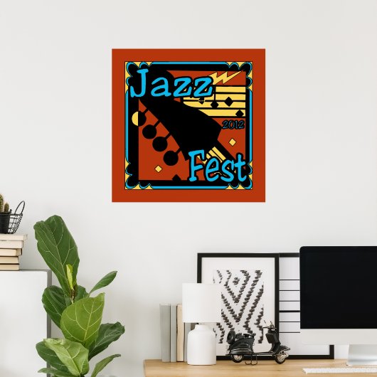 Jazz Fest Guitar 2012 Poster (Thuiskantoor)