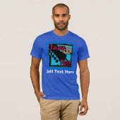 Jazz Fest Guitar in Blue T-shirt (Voorkant volledig)