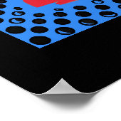 Jazz Fest Guitar in Blue too Poster (Hoek)