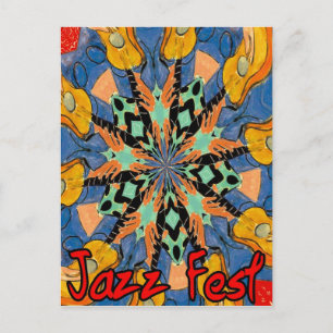 Jazz Fest Guitars 2 Briefkaart