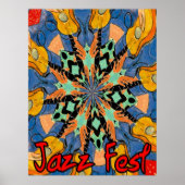 Jazz Fest Guitars 2 Poster (Voorkant)