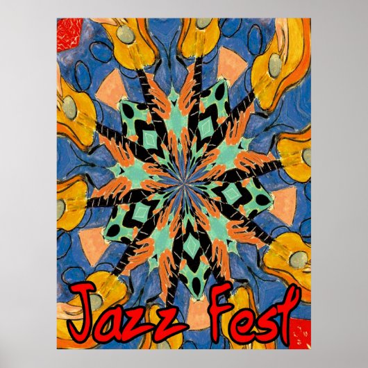Jazz Fest Guitars 2 Poster (Voorkant)