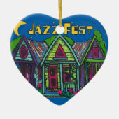 Jazz Fest House Ceramic Ornament (Voorkant)