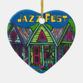 Jazz Fest House Ceramic Ornament (Voorkant)