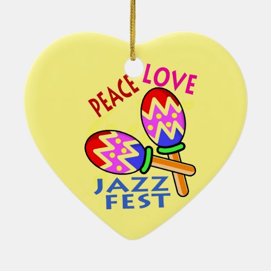 Jazz Fest House Ceramic Ornament (Achterkant)