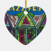 Jazz Fest House Keramisch Ornament (Voorkant)