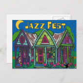 Jazz Fest Houses Briefkaart (Voorkant / Achterkant)