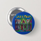 Jazz fest Houses Ronde Button 5,7 Cm (Voorkant /achterkant)