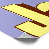 Jazz Fest Lady met Horn Poster (Hoek)