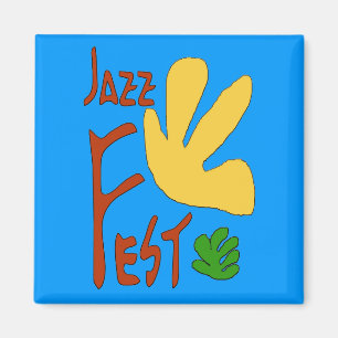Jazz Fest Leaves 1 Magneet