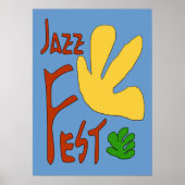 Jazz Fest Leaves Poster (Voorkant)