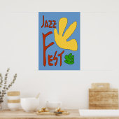 Jazz Fest Leaves Poster (Keuken)