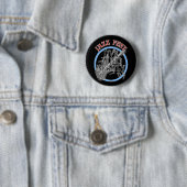 Jazz fest Live Music Black Ronde Button 5,7 Cm (In situ)