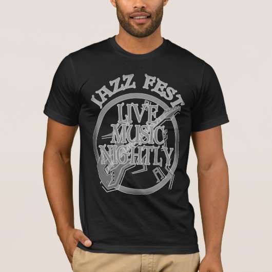 Jazz fest Live Music Grey T-shirt (Voorkant)