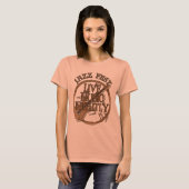 Jazz fest Live Music Sepia T-shirt (Voorkant volledig)