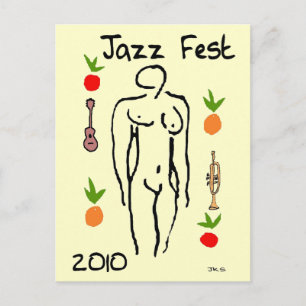 Jazz Fest Matisse Style Briefkaart