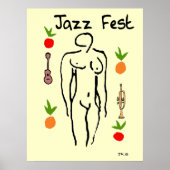 Jazz Fest Matisse Style, voeg tekst toe Poster (Voorkant)