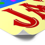 Jazz fest Music Head Poster (Hoek)