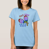Jazz Fest Peace Love T-shirt (Voorkant)