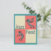 Jazz Fest Pellies Briefkaart (Staand voorkant)