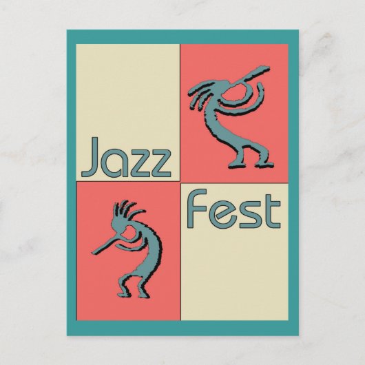 Jazz Fest Pellies Briefkaart (Voorkant)