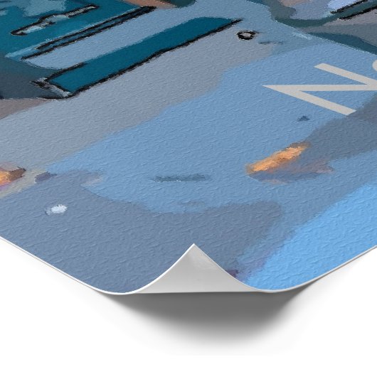 Jazz Fest Poster, voeg tekst toe Poster (Hoek)