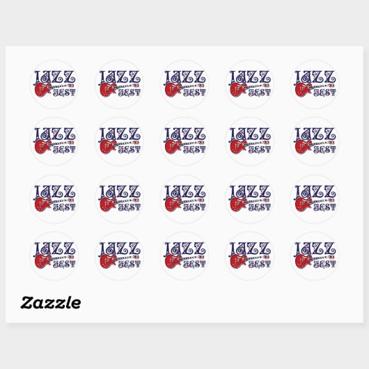 JAZZ FEST RONDE STICKER (Vel)