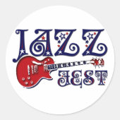 JAZZ FEST RONDE STICKER (Voorkant)