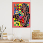 Jazz Fest Singer Poster (Keuken)