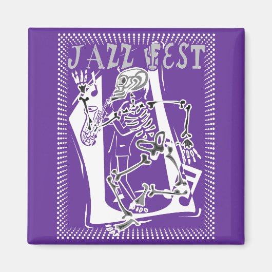 Jazz Fest Skeleton 2011 Magneet (Voorkant)