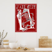 Jazz Fest Skeleton 2011 Poster (Keuken)