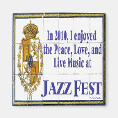 Jazz Fest Tegel Mural 2010 Magneet (Voorkant)