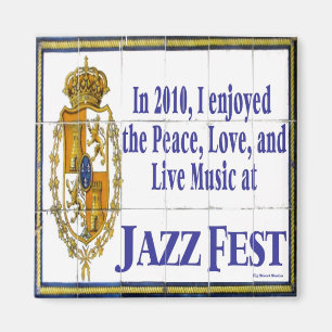 Jazz Fest Tegel Mural 2010 Magneet
