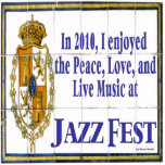 Jazz Fest Tegel Mural 2010 Staand Fotobeeldje<br><div class="desc">Jazz Fest Tegel Mural 2010</div>