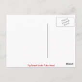 Jazz Fest Tuba Head Briefkaart (Achterkant)