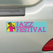 Jazz Festival Singer Bumpersticker (Op auto)