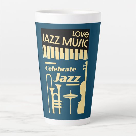 Jazz Festivals en concerten Latte Mok (Voorkant)